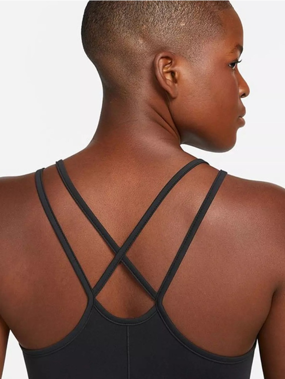 Women's Nike Dri-FIT One Luxe Slim Fit Strappy Tank Top Black Size M - Picture 4 of 15